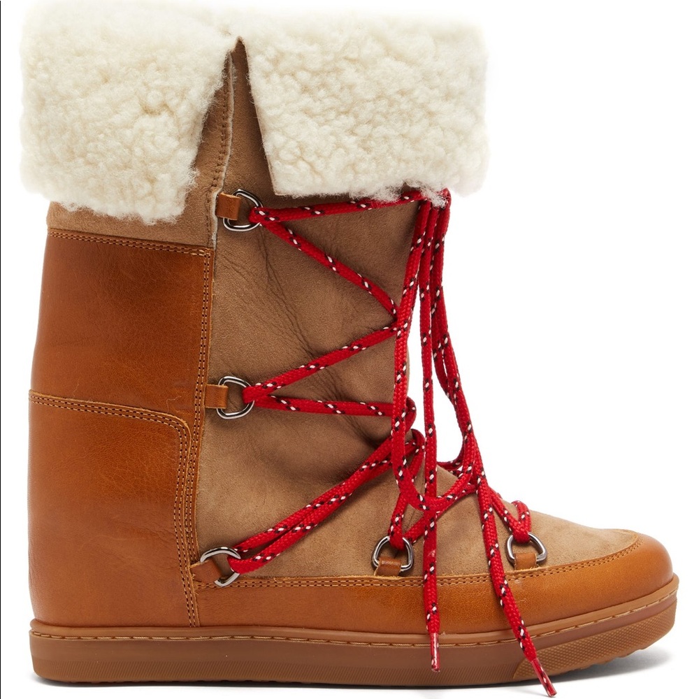 Isabel Marant Nowly Shearling Lined Winter Boot